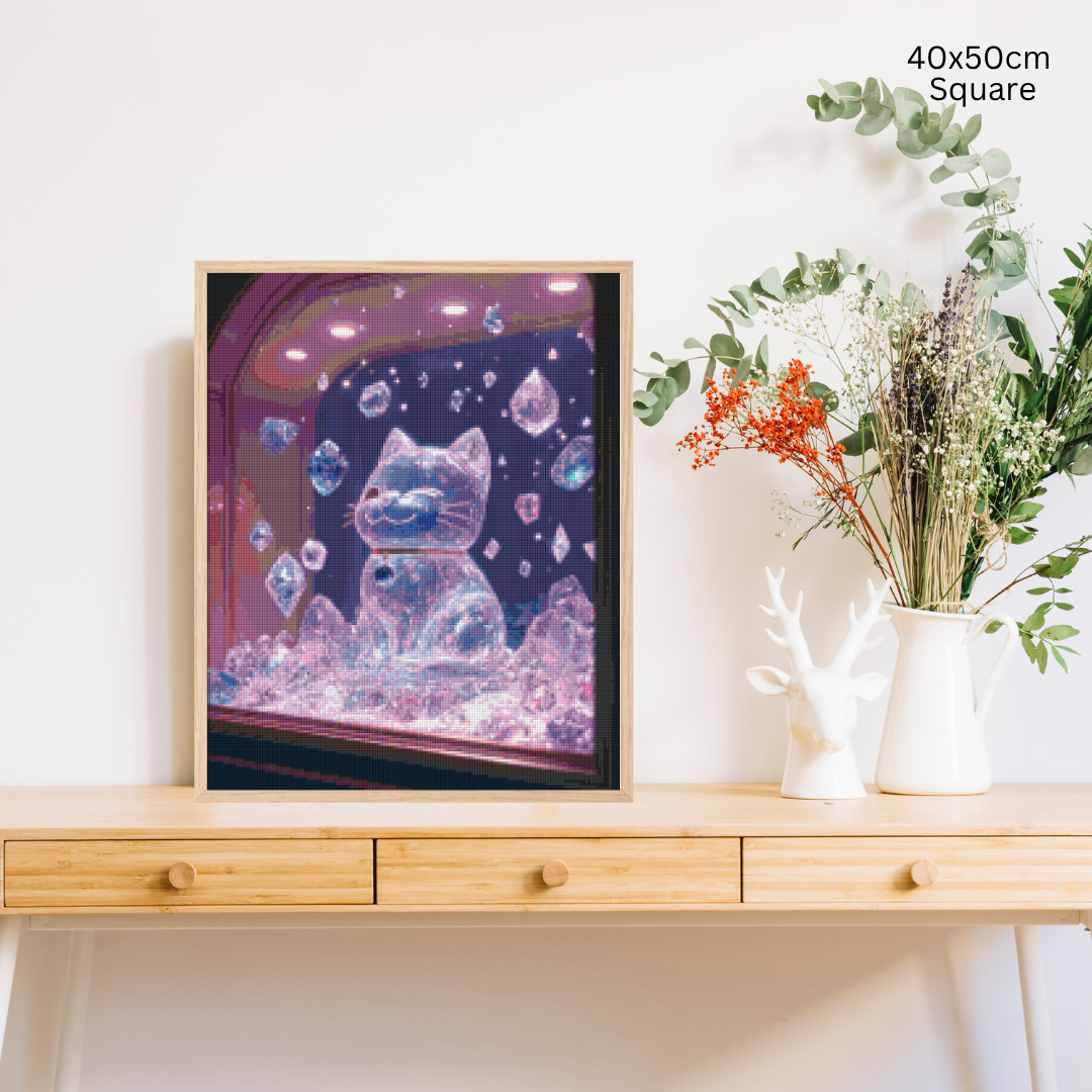 Crystal Fortune Kitty: Diamond Painting Collection