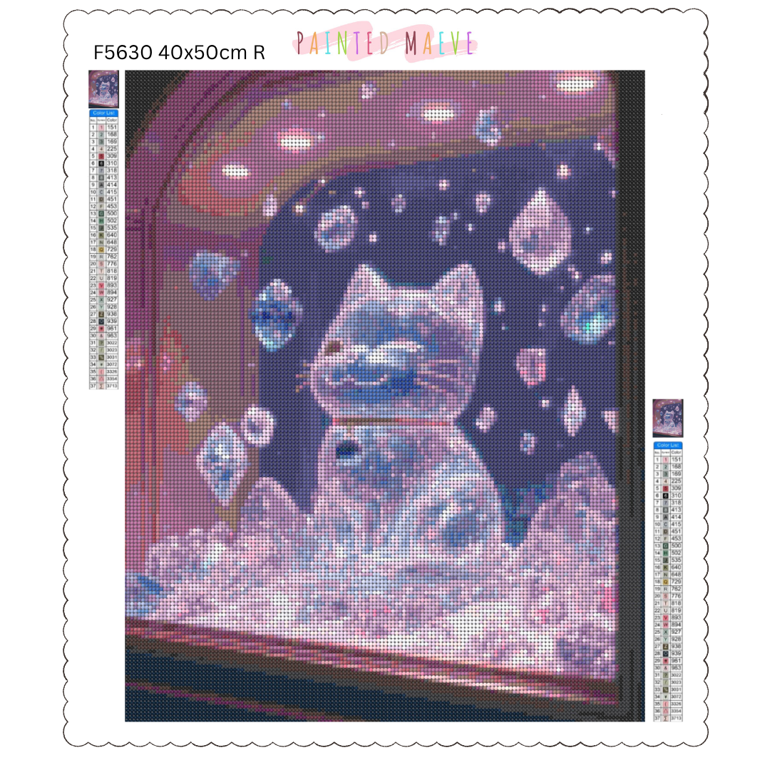 Crystal Fortune Kitty: Diamond Painting Collection