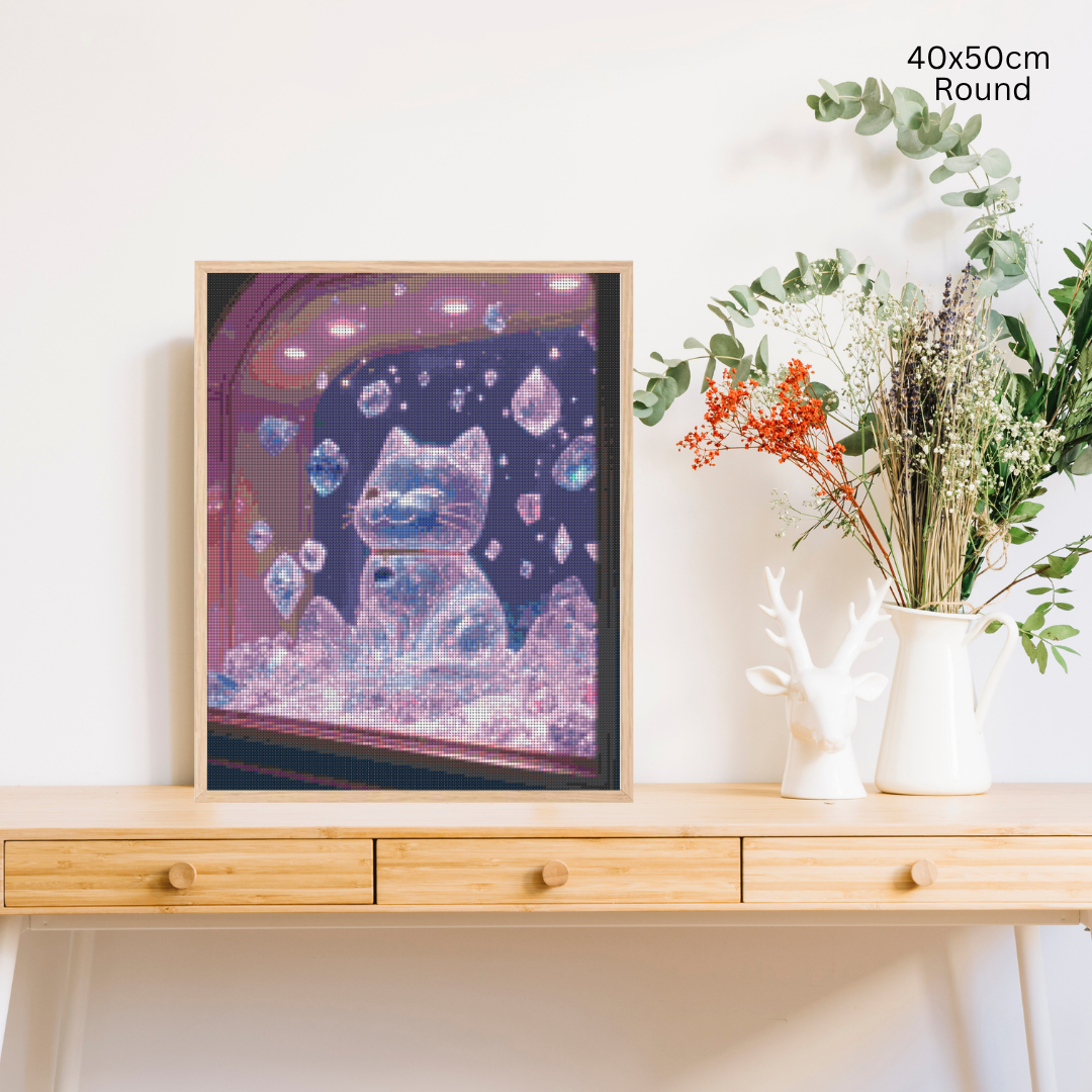 Crystal Fortune Kitty: Diamond Painting Collection