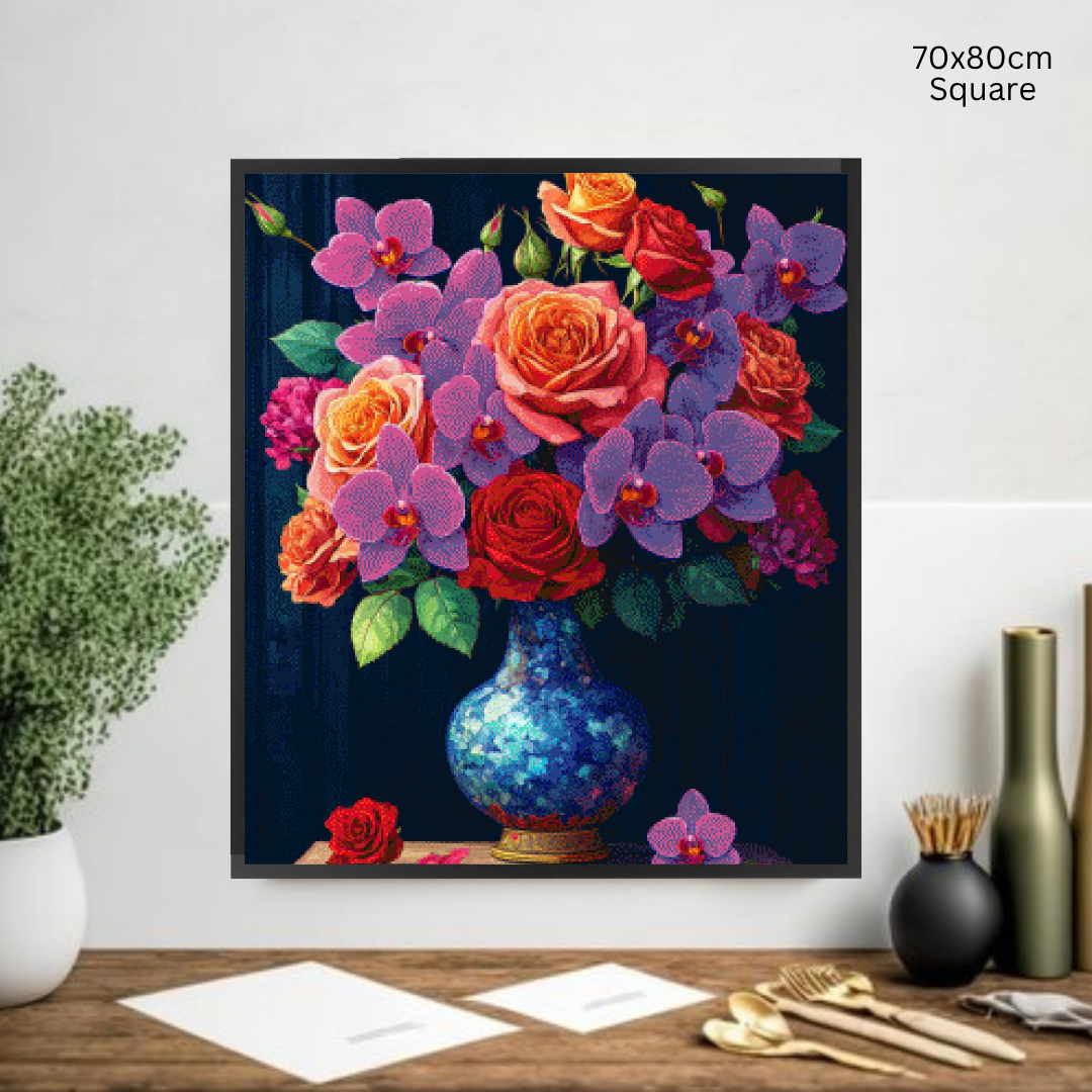Timeless Bouquet: Diamond Painting Collection