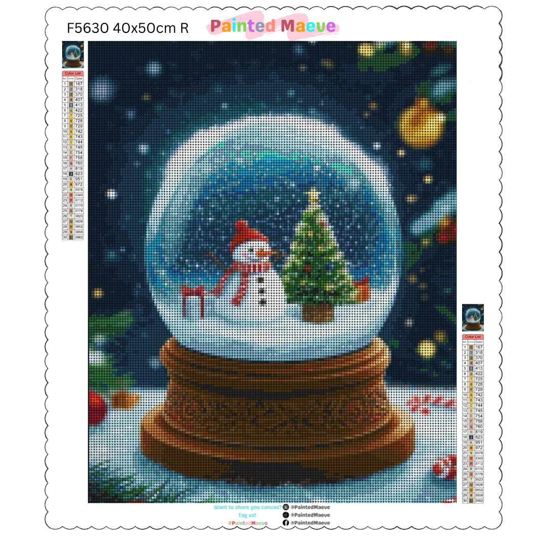Frosty’s Globe: Diamond Painting Christmas Collection