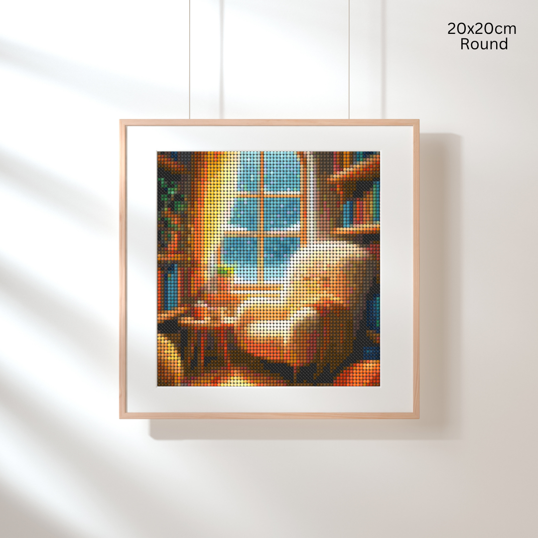 Cozy Reading Nook: Diamond Painting Collection
