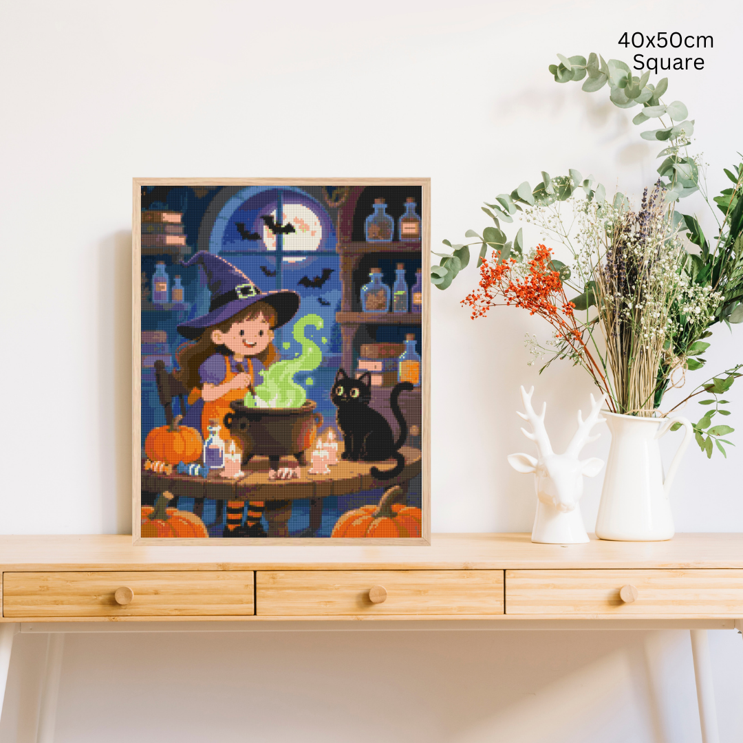 Potion & Purrs: Diamond Painting Halloween Collection
