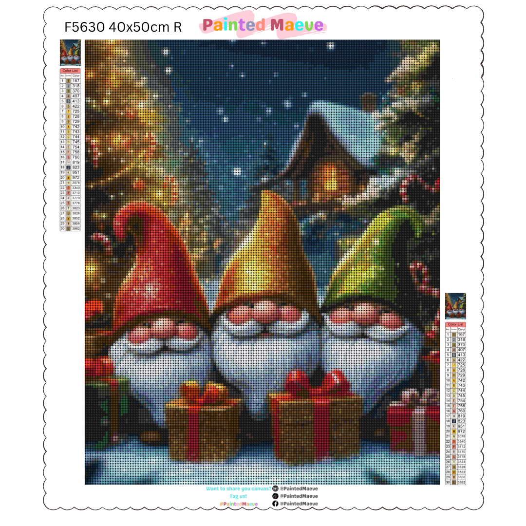 Gnome for the Holidays: Diamond Painting Christmas Collection