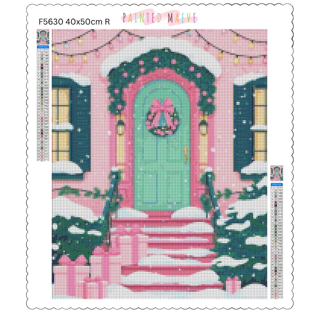 Pinky Present Porch: Diamond Painting Christmas Collection