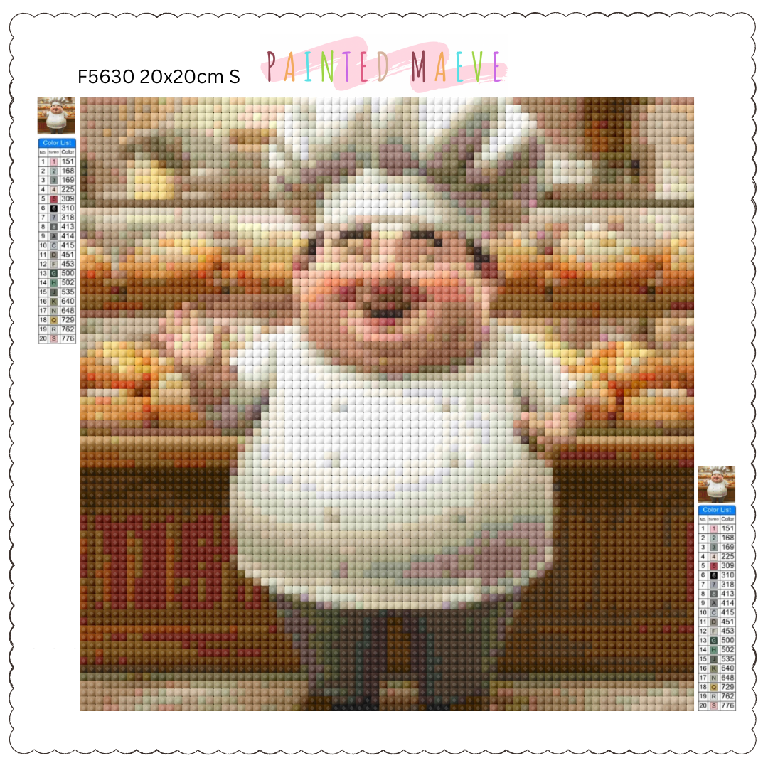 Friendly Baker Man: Diamond Painting Collection