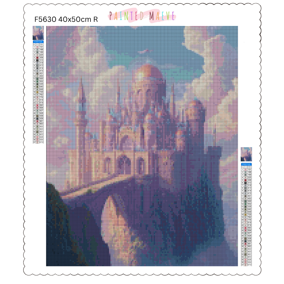 Celestial Fortress: Diamond Painting Collection