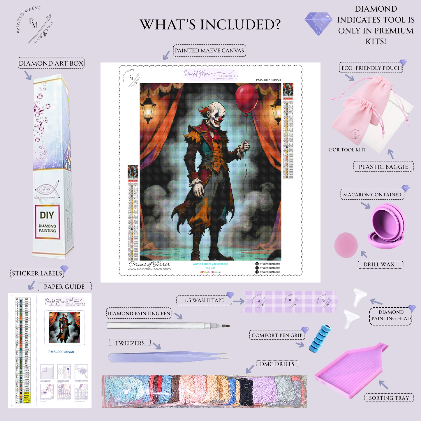 Circus of Terror: Diamond Painting Halloween Collection