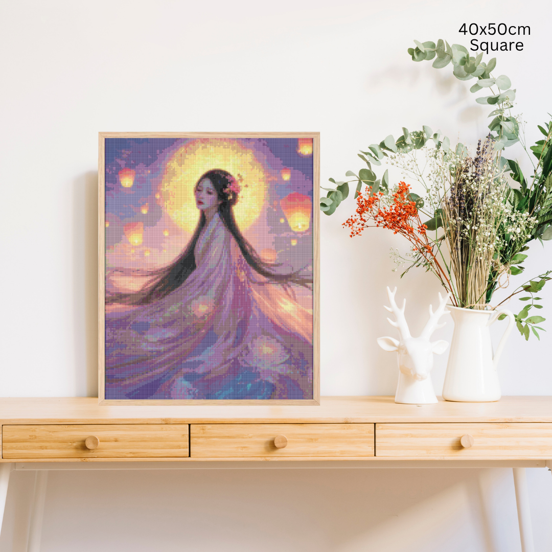 Lotus Princess: Diamond Painting Collection