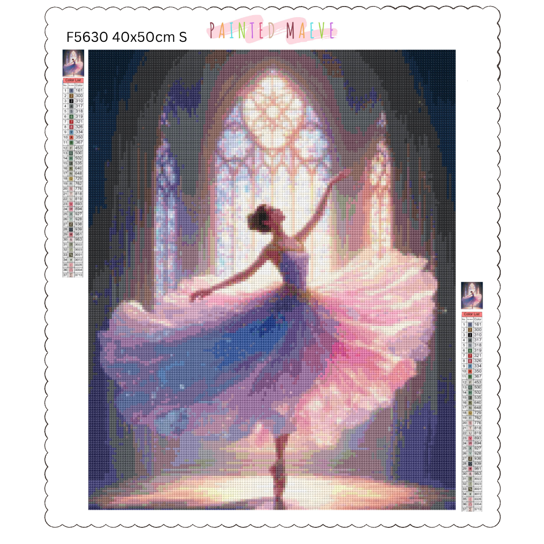 Stained Glass Relevé: Diamond Painting Collection