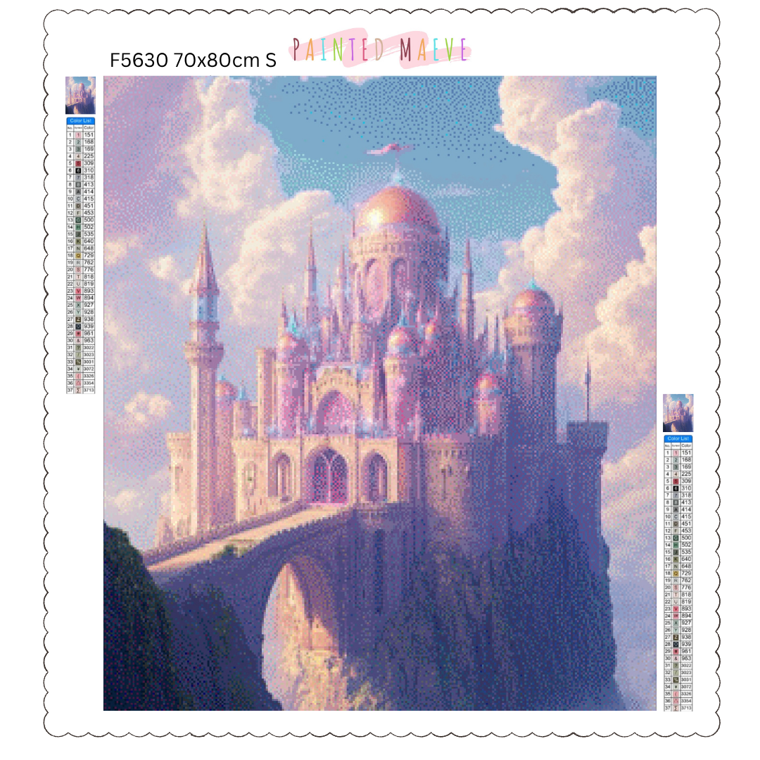 Celestial Fortress: Diamond Painting Collection