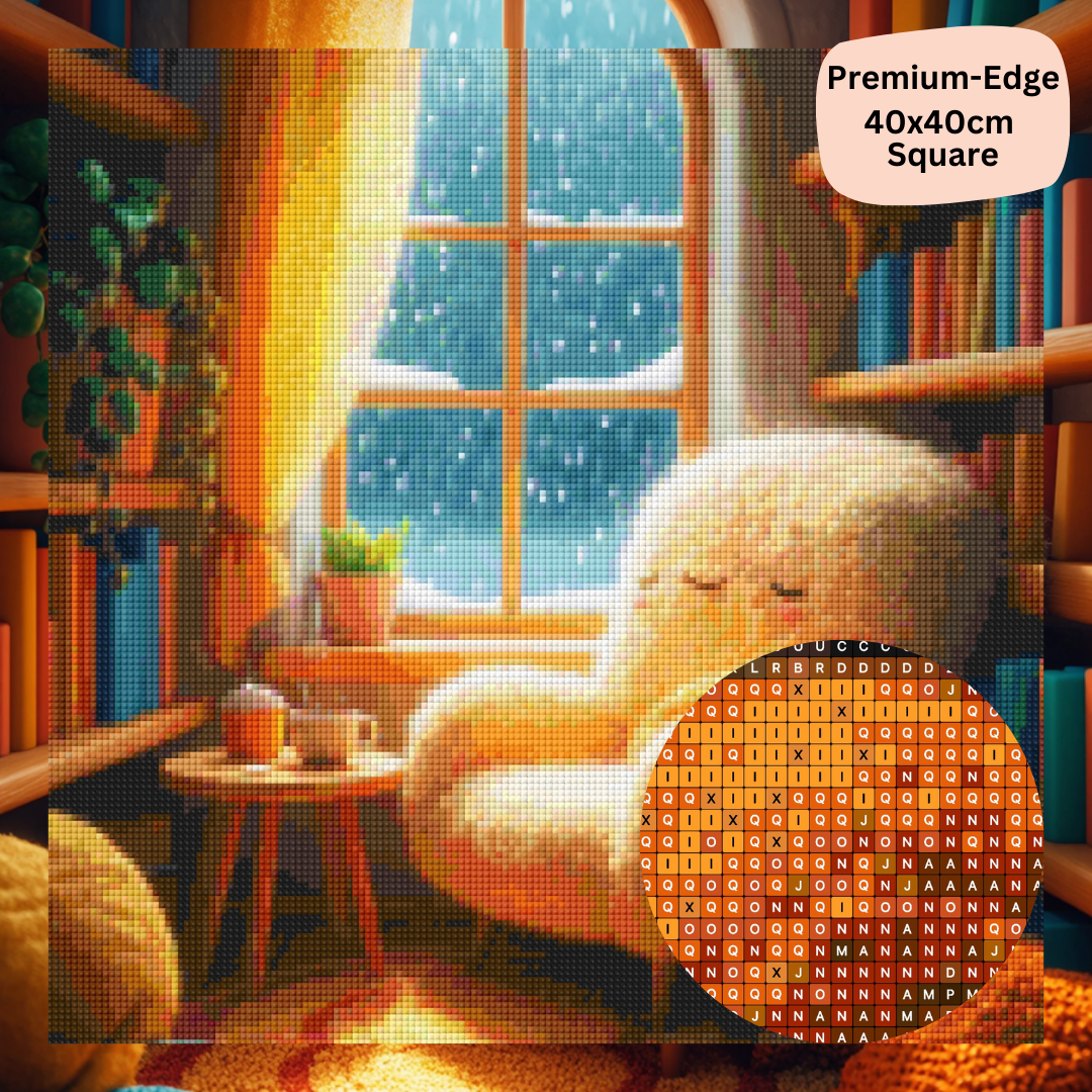 Cozy Reading Nook: Diamond Painting Collection