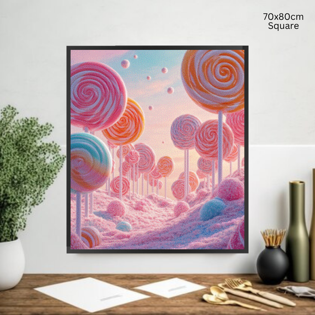 Lollipop Meadow: Diamond Painting Collection