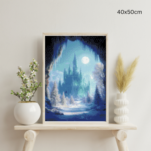 Mystic Icy Palace: Diamond Painting Collection