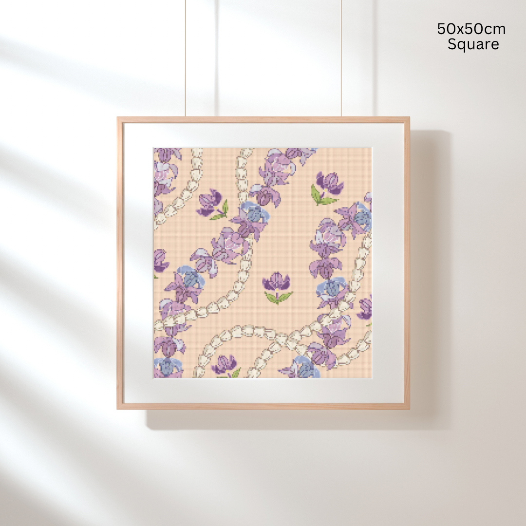 Crown Flower & Pikake: Diamond Painting Collection