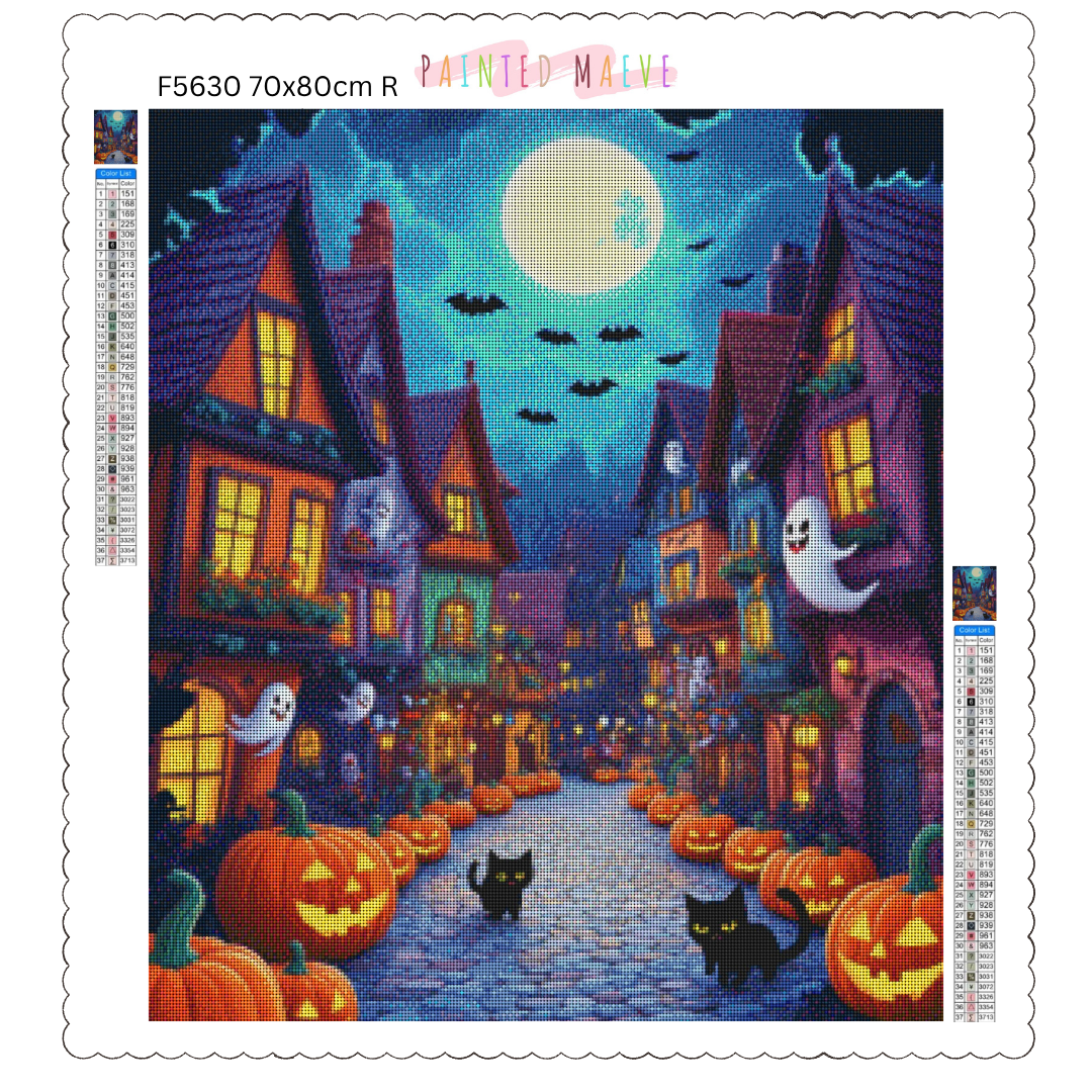Town of Halloween: Diamond Painting Halloween Collection