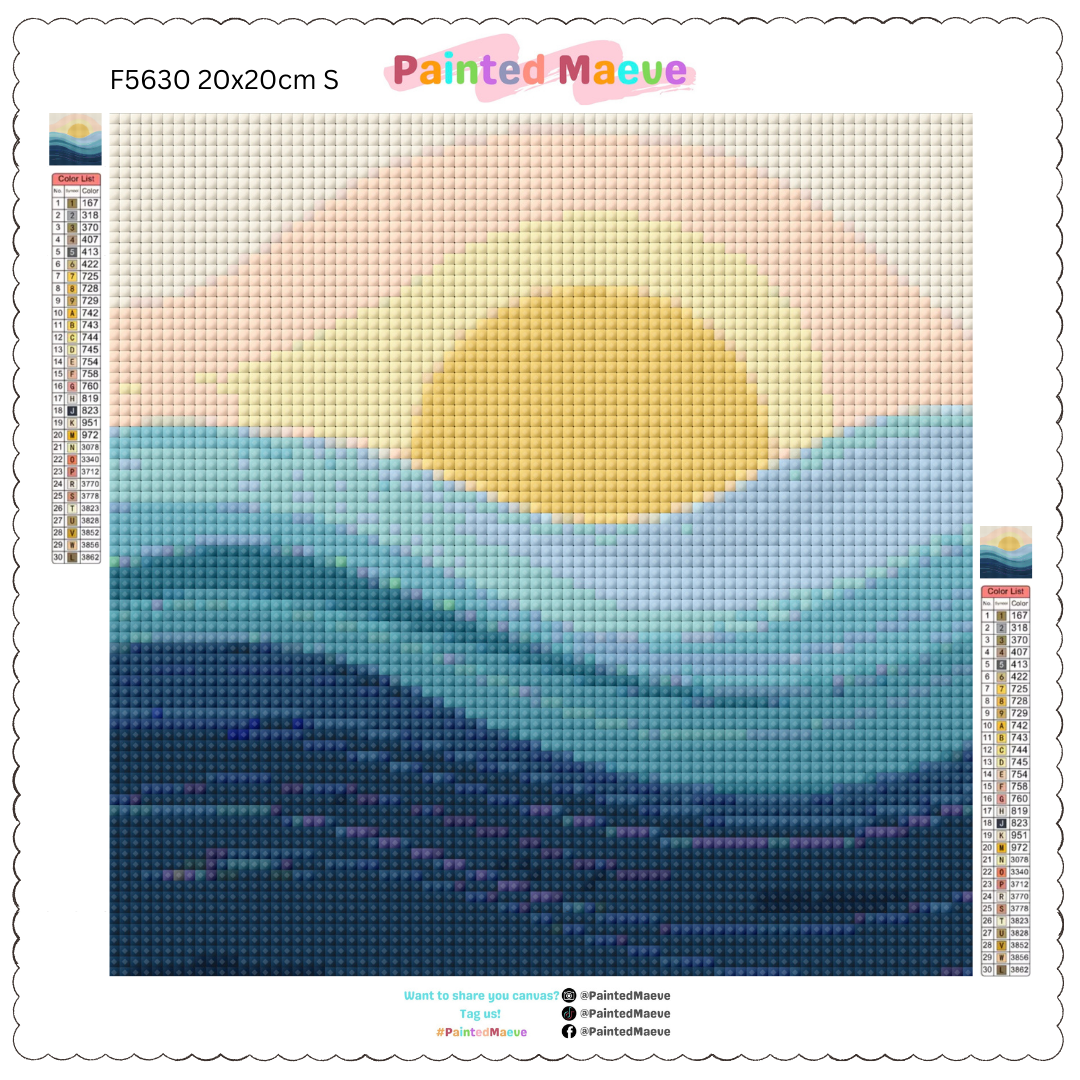 Sunny Horizon: MINI Diamond Painting Collection