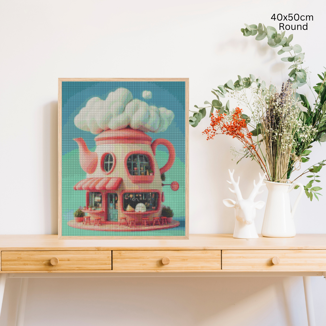 Tea Time Cafe: Diamond Painting Collection