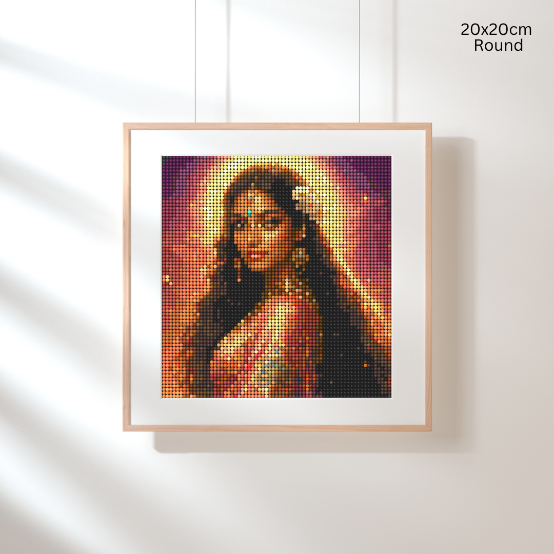 Indian & Marigolds: Diamond Painting Collection