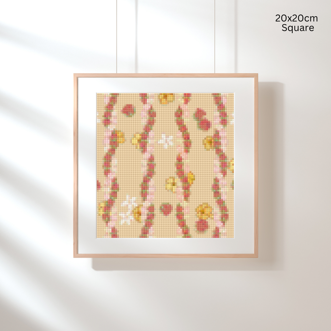 Twisted Pikake & Rosebud Lei: Diamond Painting Collection