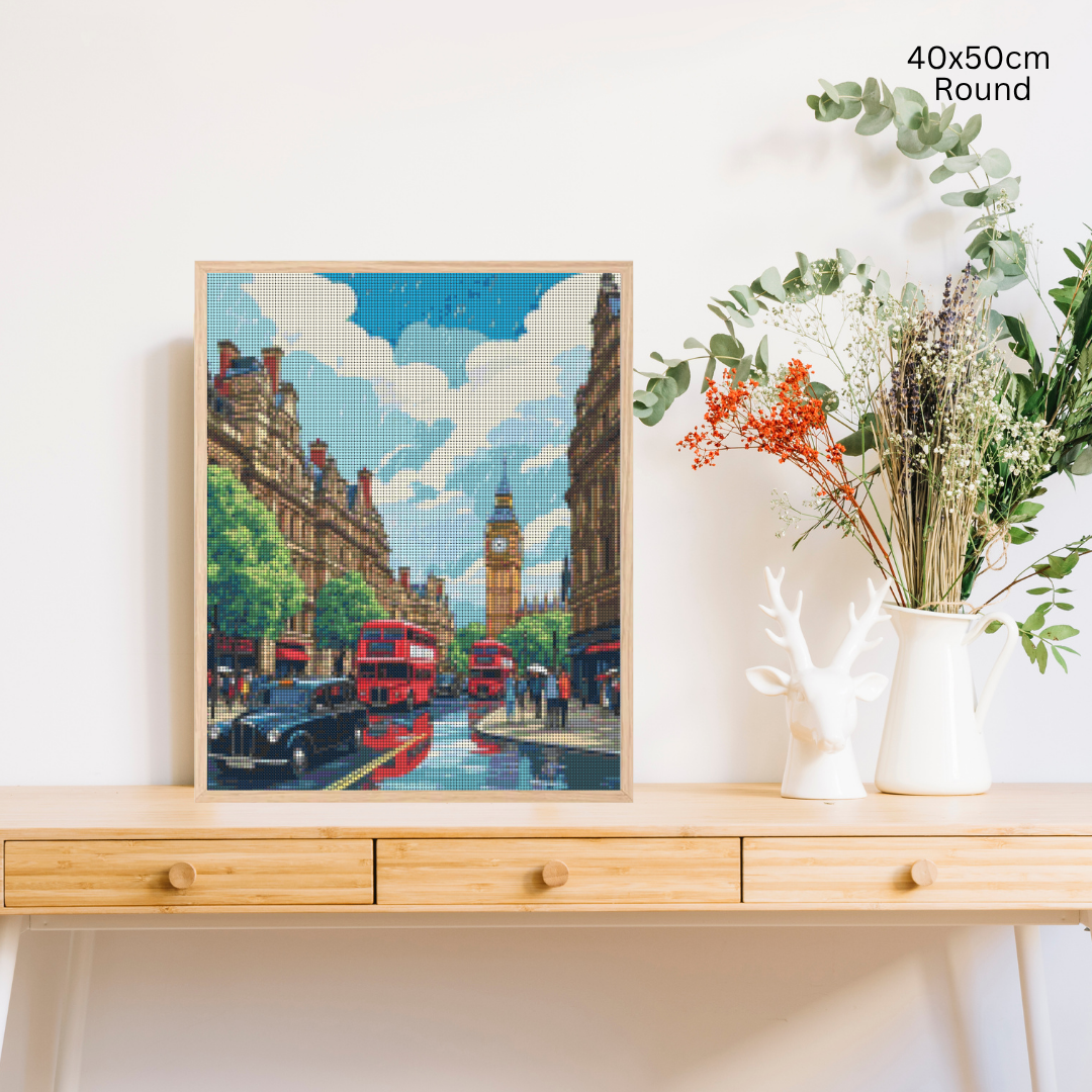 Rainy London Stroll: Diamond Painting Collection
