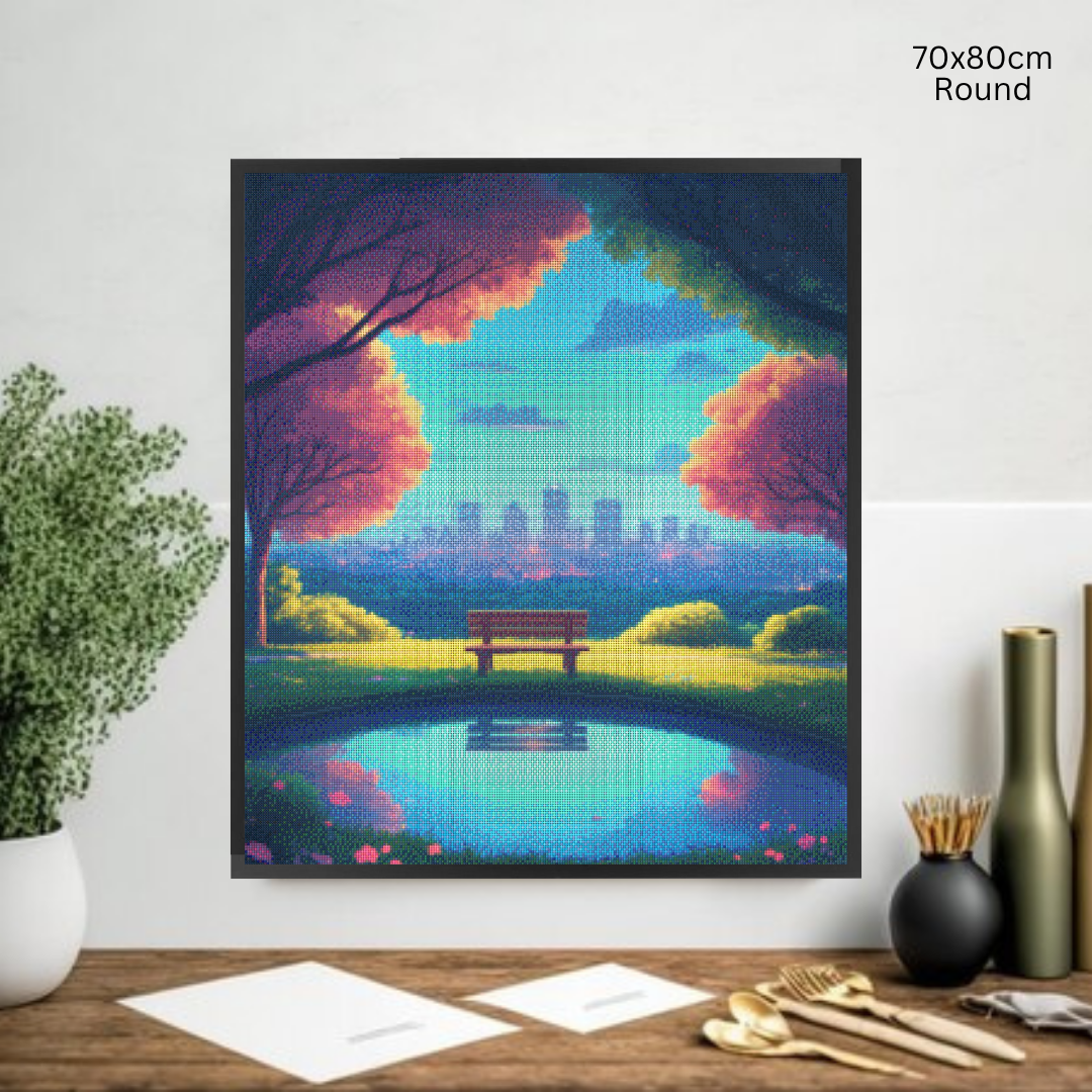 Evening in the Park: Diamond Painting Collection