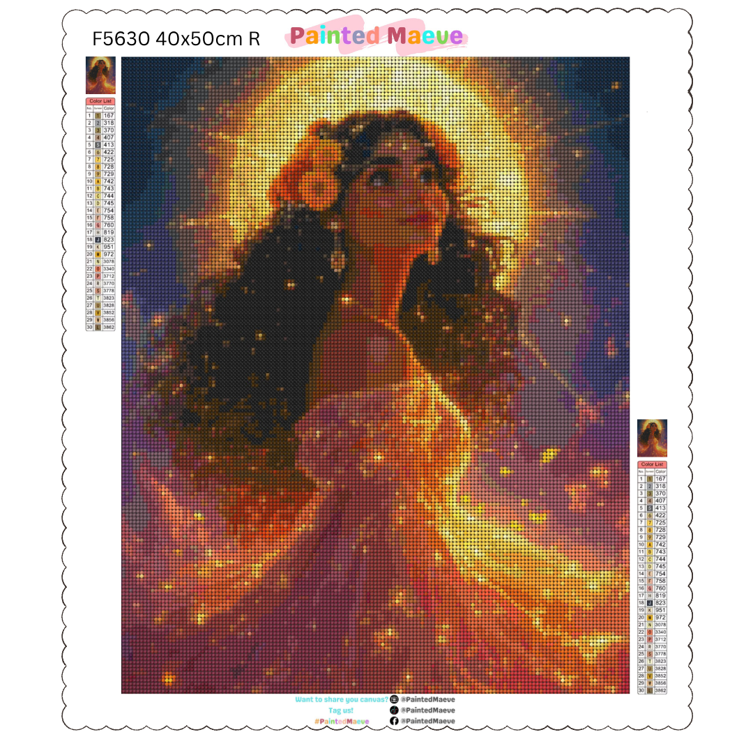 Ethereal Latina: Diamond Painting Collection