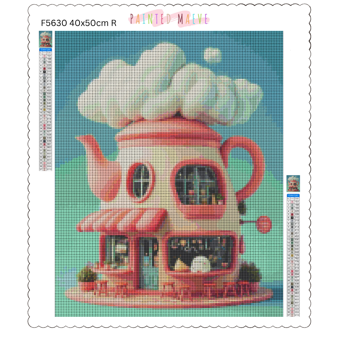 Tea Time Cafe: Diamond Painting Collection