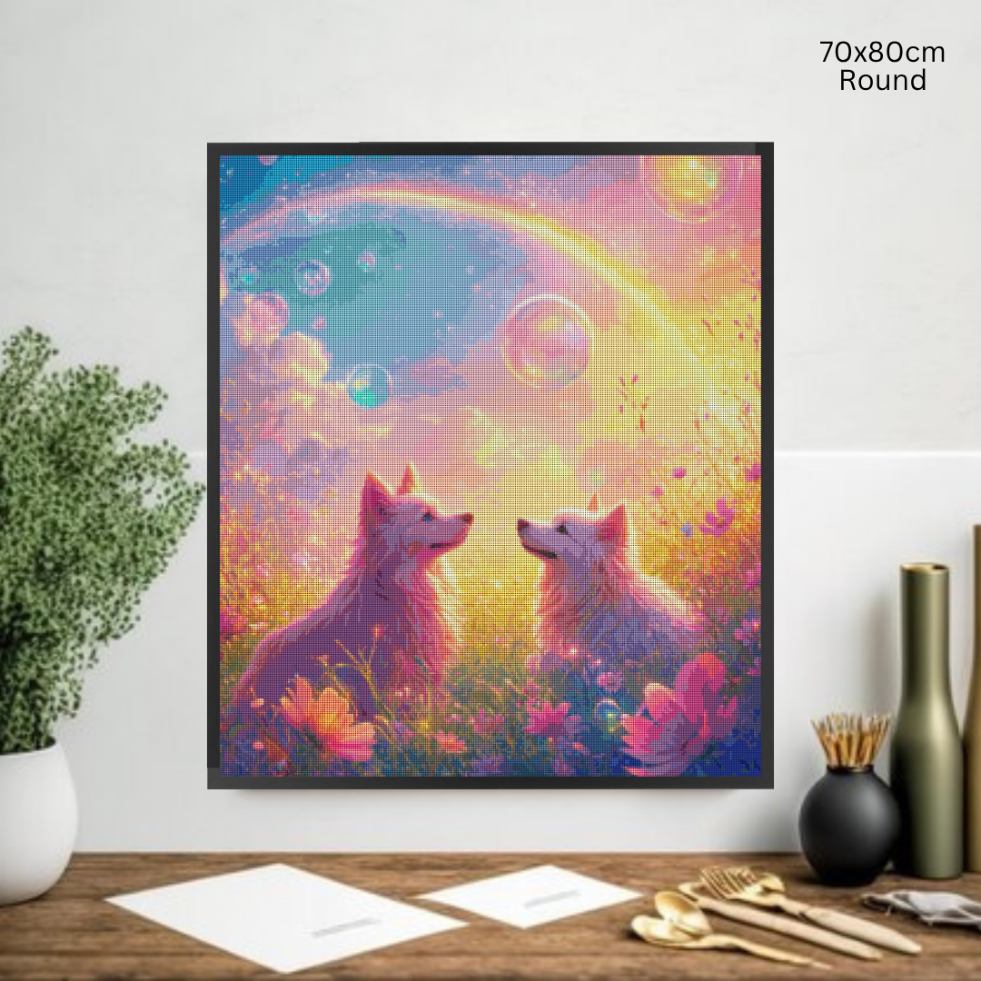 Rainbow Paws & Bubble Dreams: Diamond Painting Collection