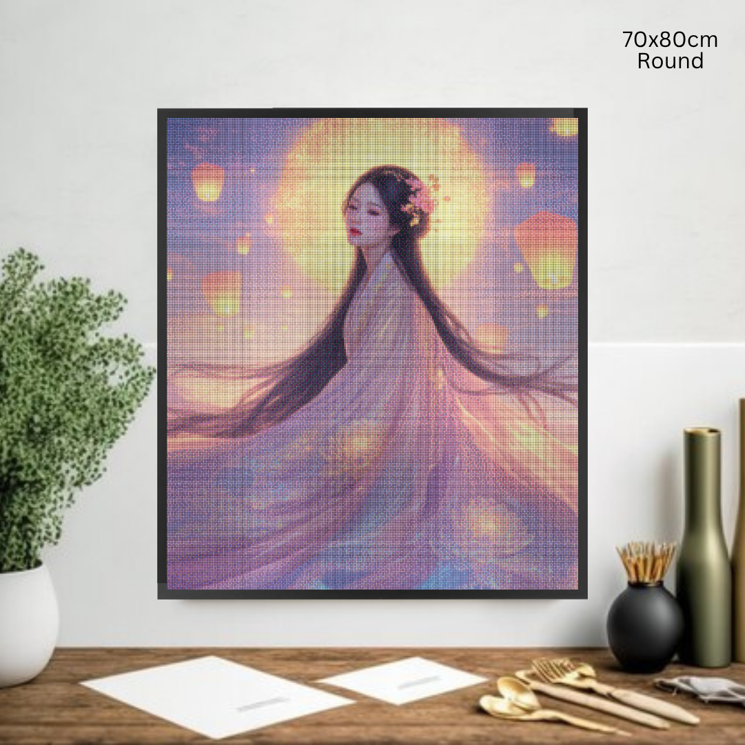 Lotus Princess: Diamond Painting Collection