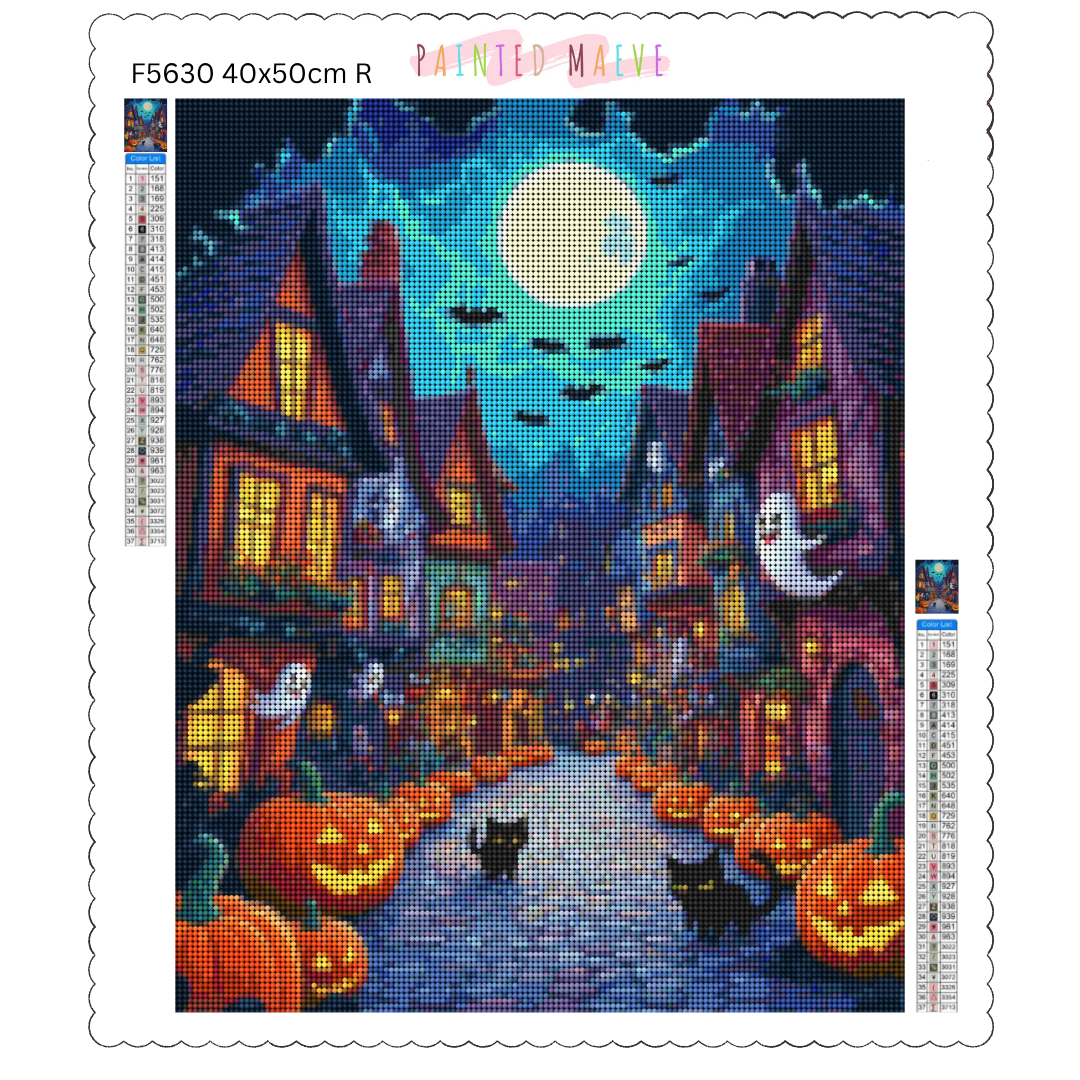 Town of Halloween: Diamond Painting Halloween Collection