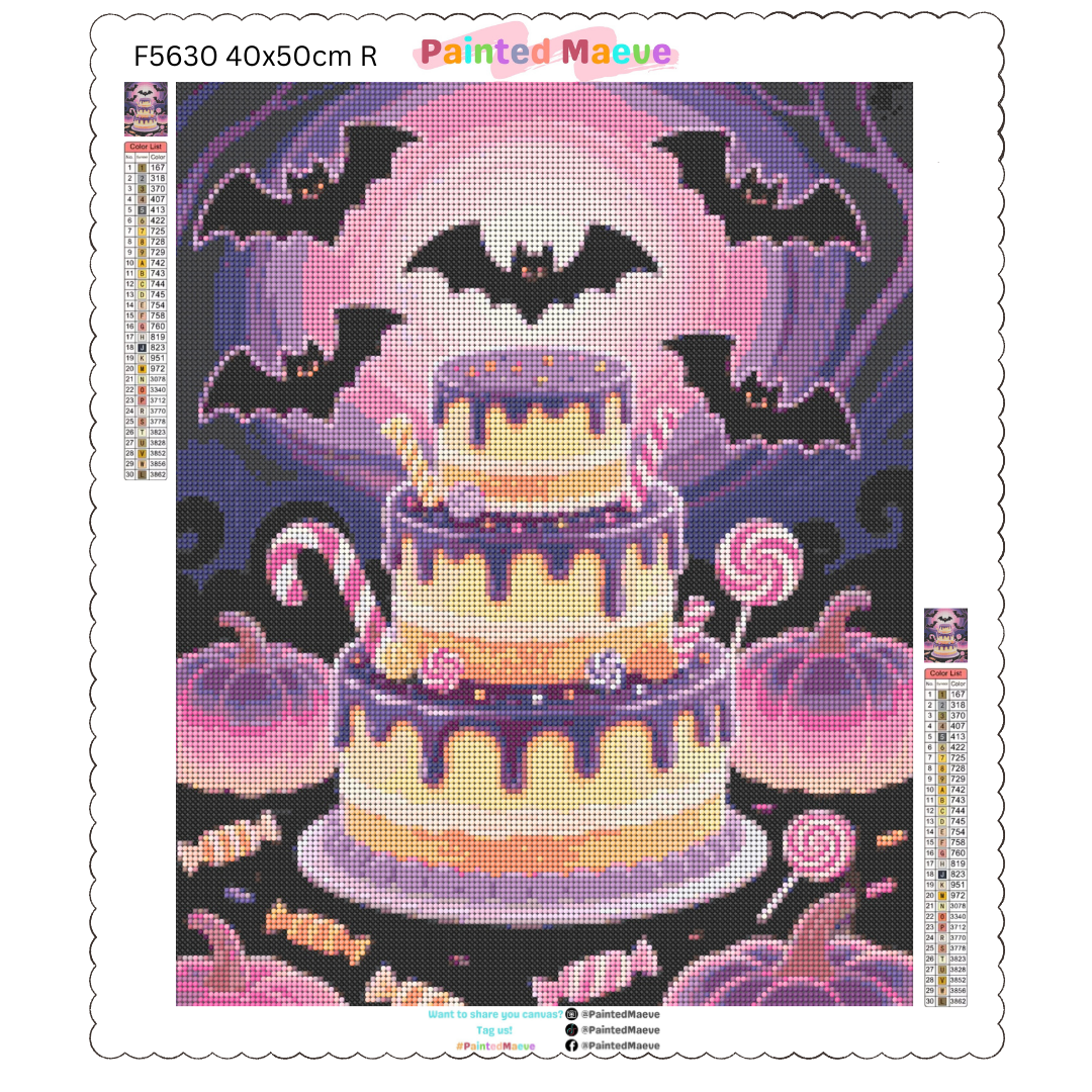 Batty for Sweets: Diamond Painting Halloween Collection