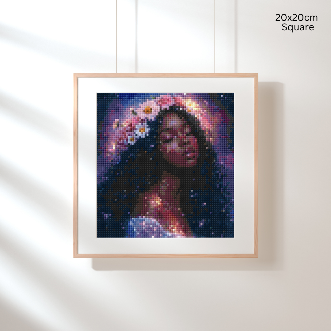 Floral Crown Goddess: Diamond Painting Collection