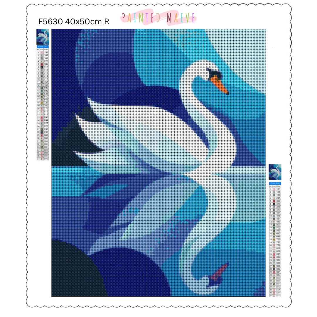 Reflections in Blue: Diamond Painting Collection
