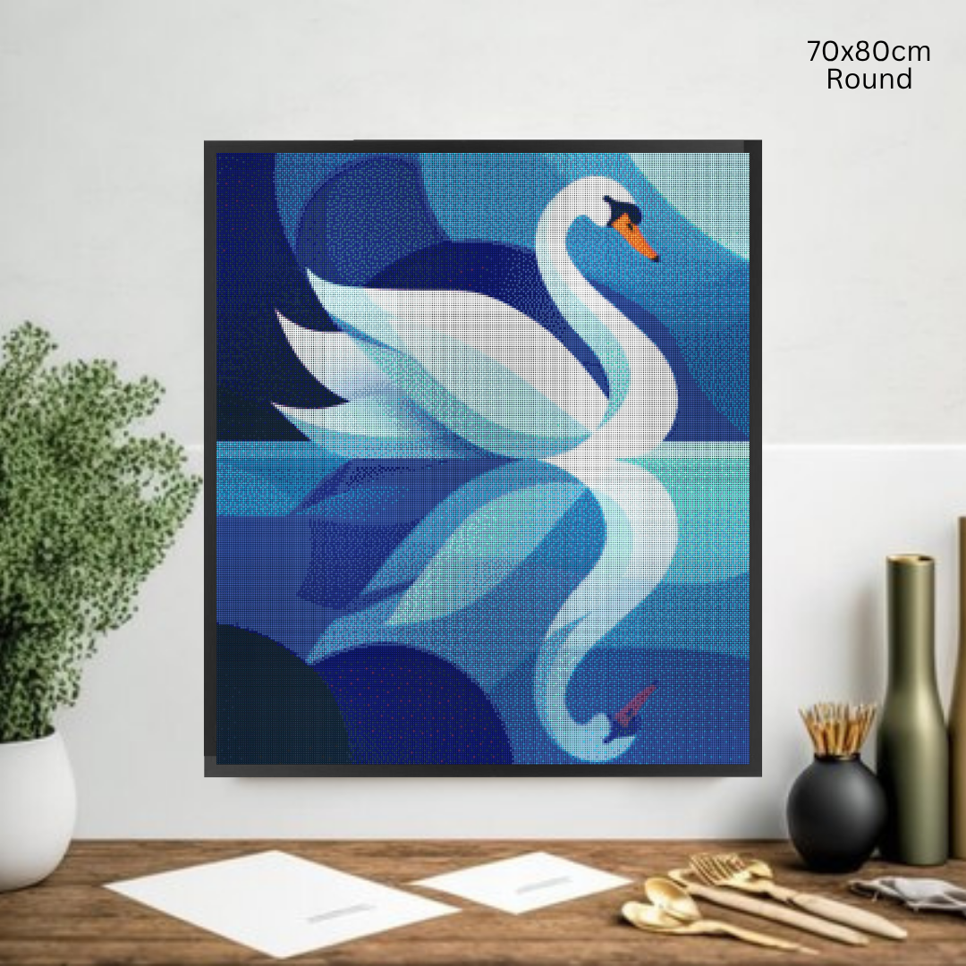 Reflections in Blue: Diamond Painting Collection