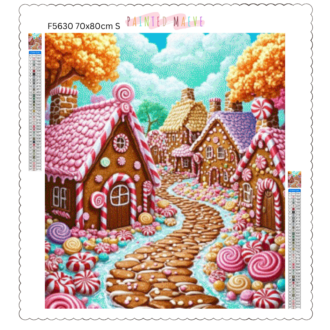 Gingerbread Lane: Diamond Painting Collection