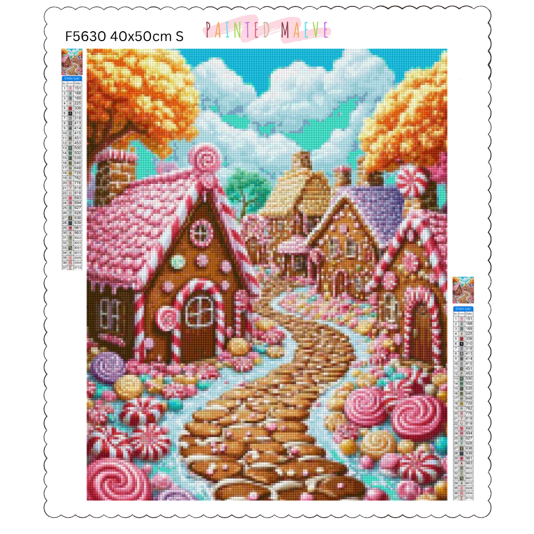 Gingerbread Lane: Diamond Painting Collection