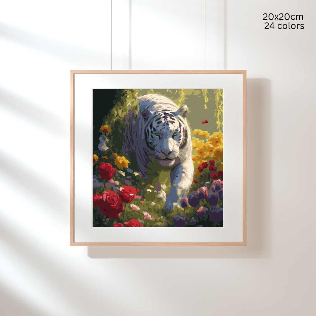 Tigress of Tranquility: Paint-by-Number Collection (24/36/48 colors | No Frame)
