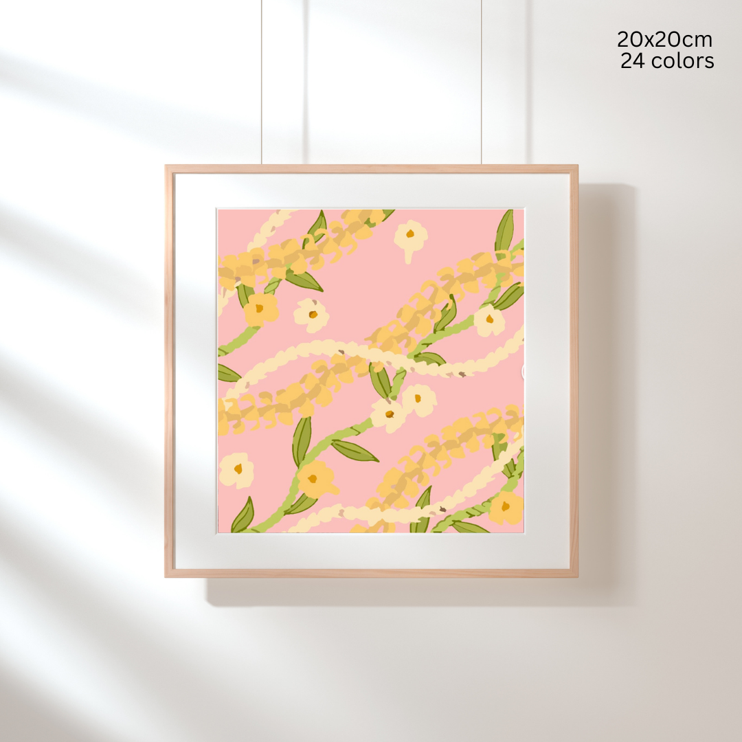 Puakenikeni & Pikake: Paint-by-Number Collection (24/36/48 colors | No Frame)