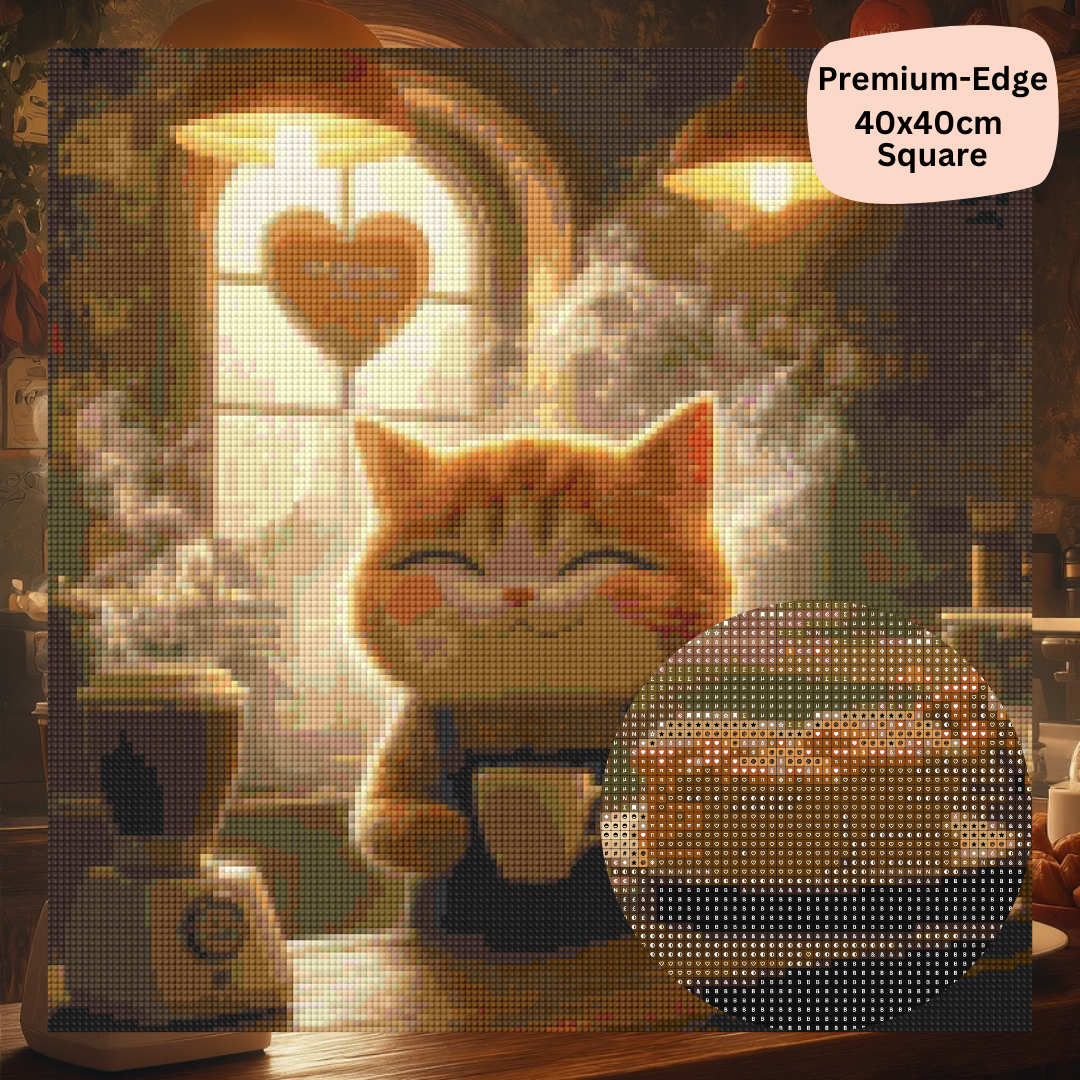 Kitty Barista: Diamond Painting Collection