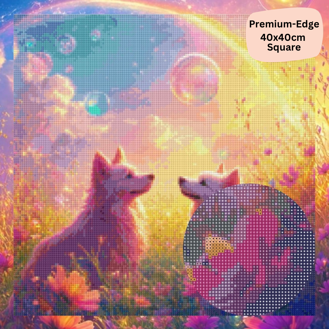 Rainbow Paws & Bubble Dreams: Diamond Painting Collection