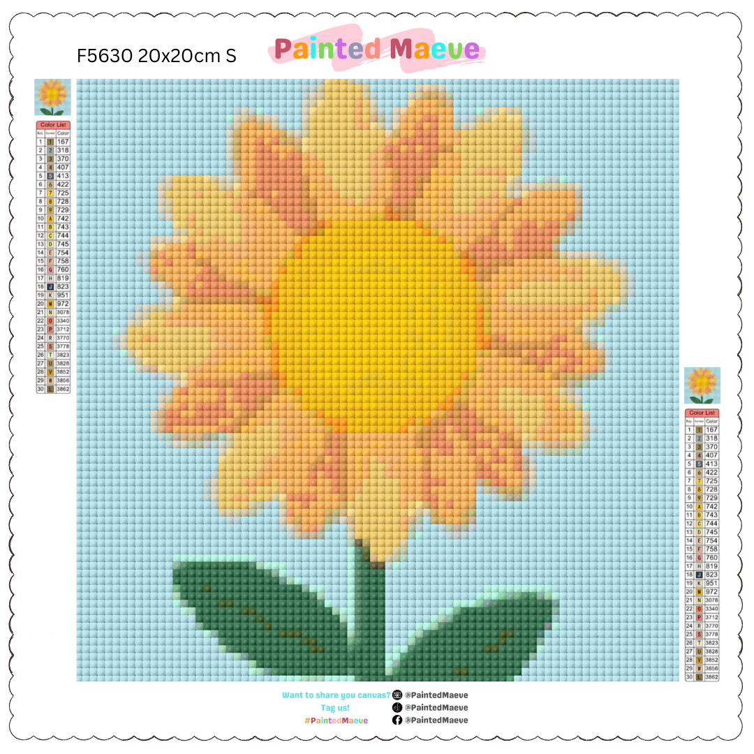 Sunny Petals: MINI Diamond Painting Collection