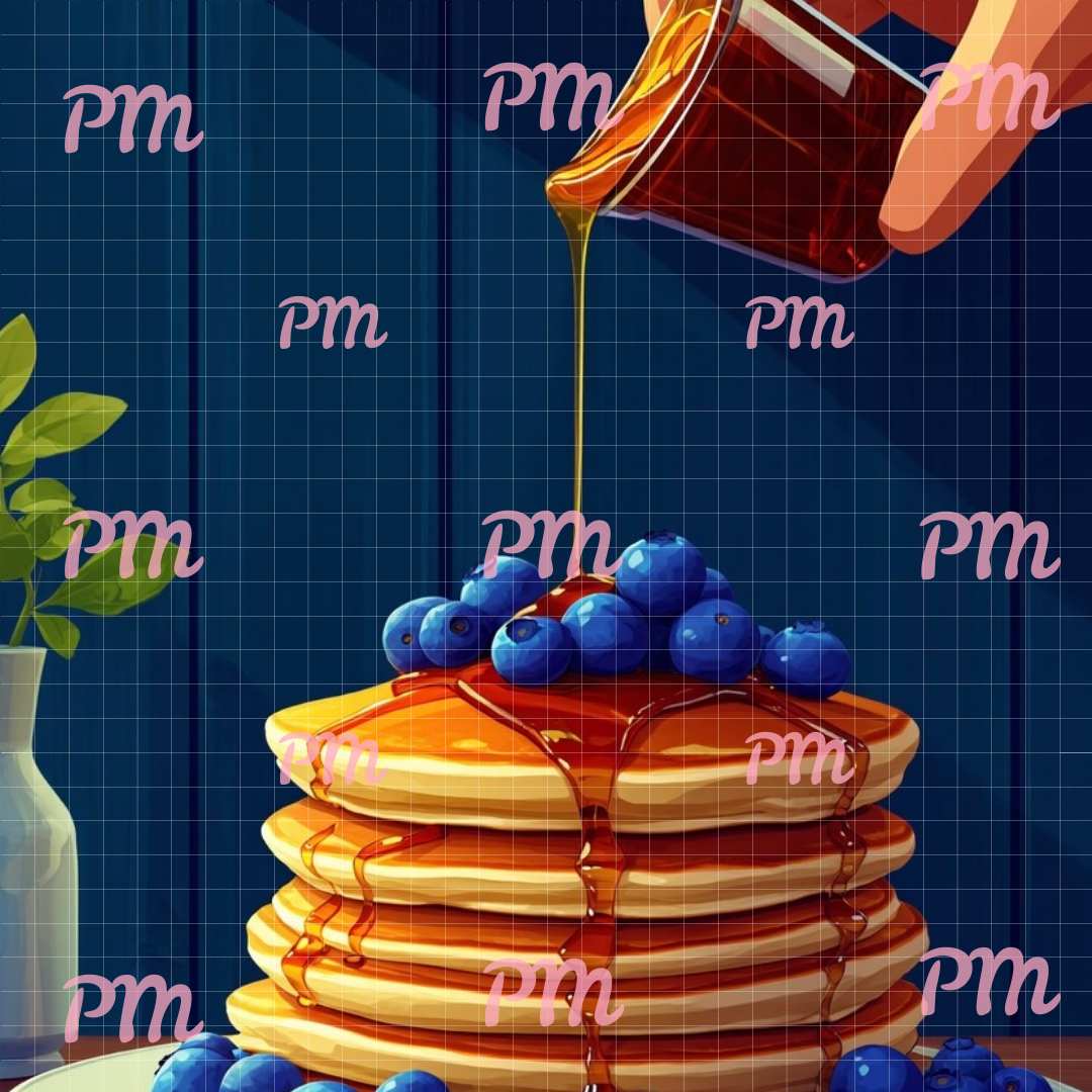 Blueberry Pancakes: Diamond Painting Collection
