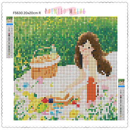Sunny Picnic Bliss: Diamond Painting Collection