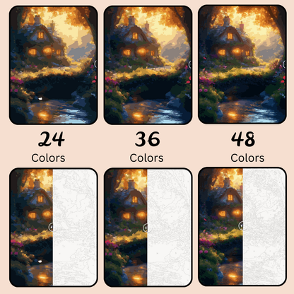 Enchanted Haven: Paint-by-Number Collection (24/36/48 colors | No Frame)