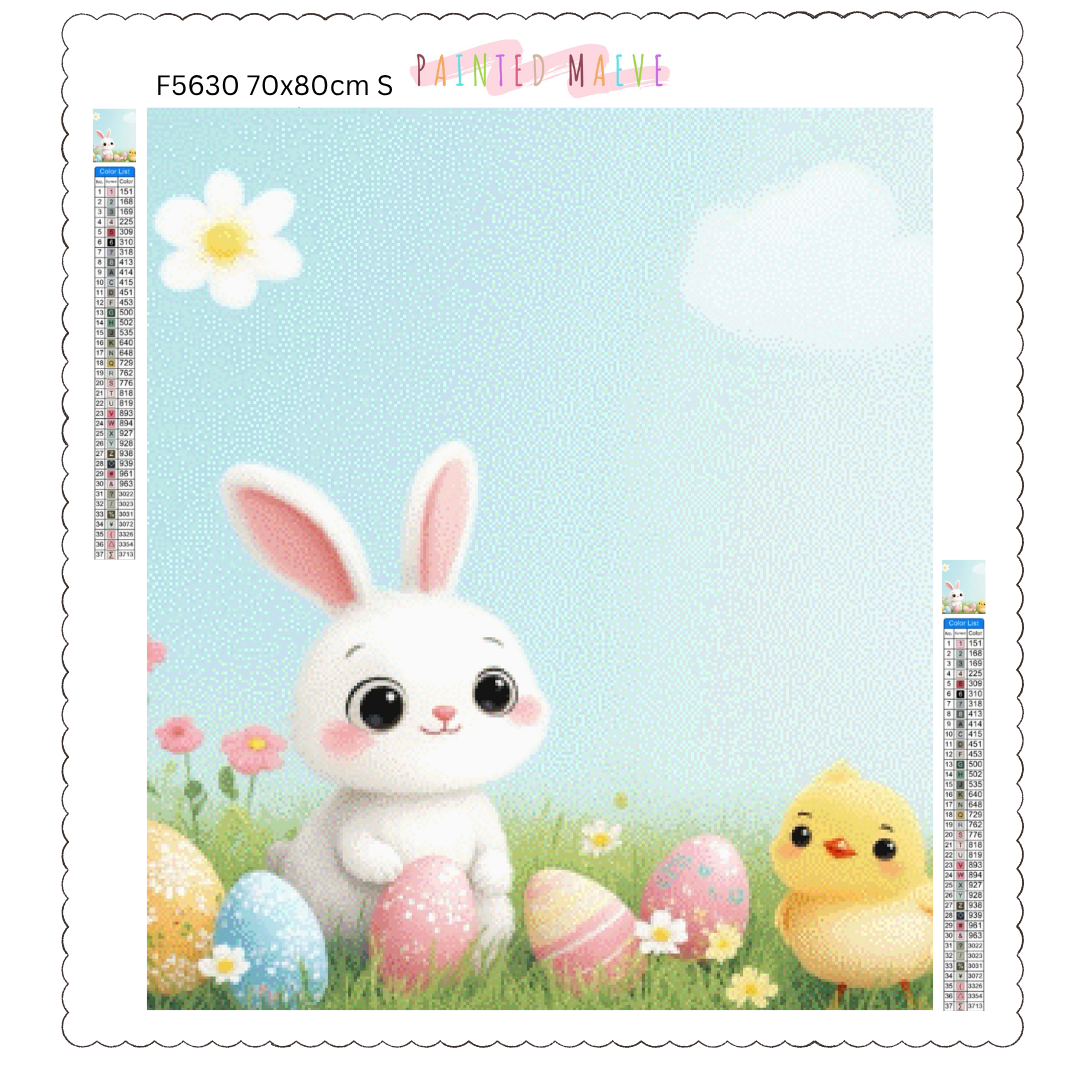 Bunny and Peep: Diamond Painting Easter Collection