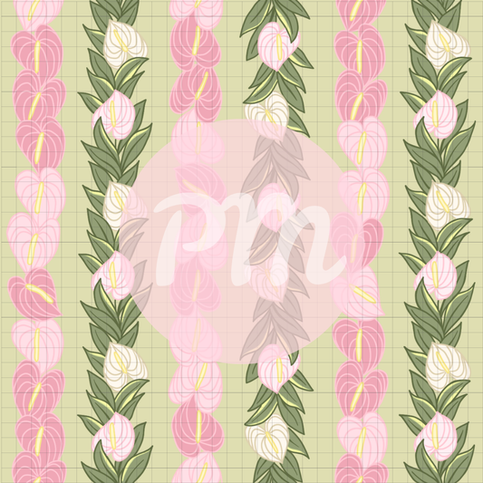 Anthurium Lei: Paint-by-Number Collection (24/36/48 colors | No Frame)