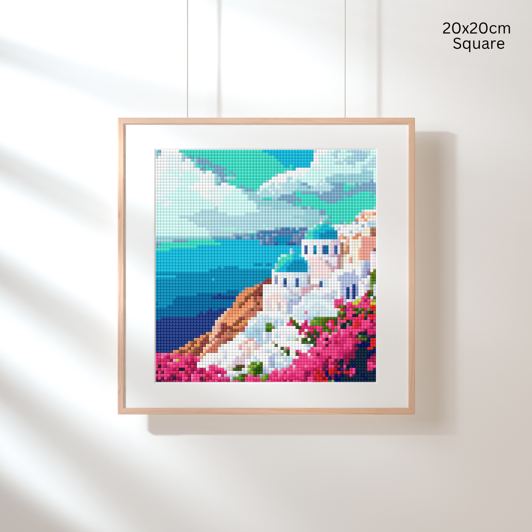 Santorini Bliss: Diamond Painting Collection