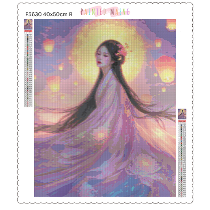 Lotus Princess: Diamond Painting Collection