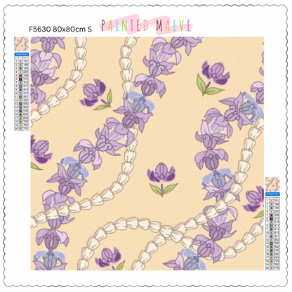 Crown Flower & Pikake: Diamond Painting Collection